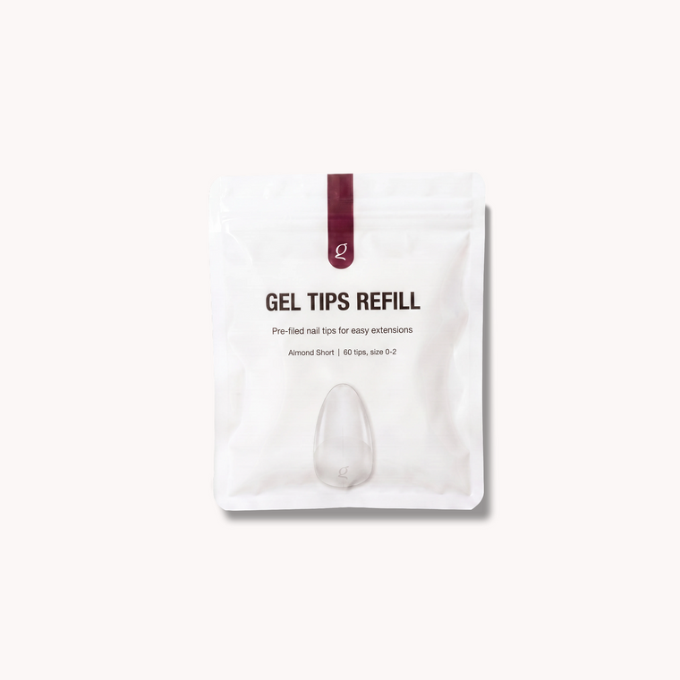 Gel Tips • Almond Short • Refill Bags (60 pcs) • The Gel Collection
