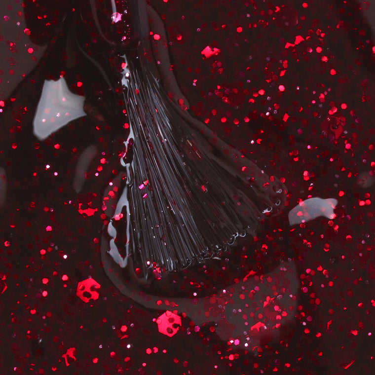 784 Deep Cherry Sparkle (semi-transparent)