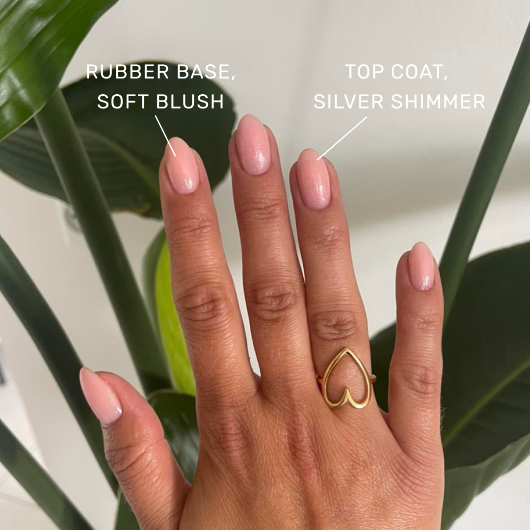 Top Coat No Wipe • Silver Shimmer • 21FREE