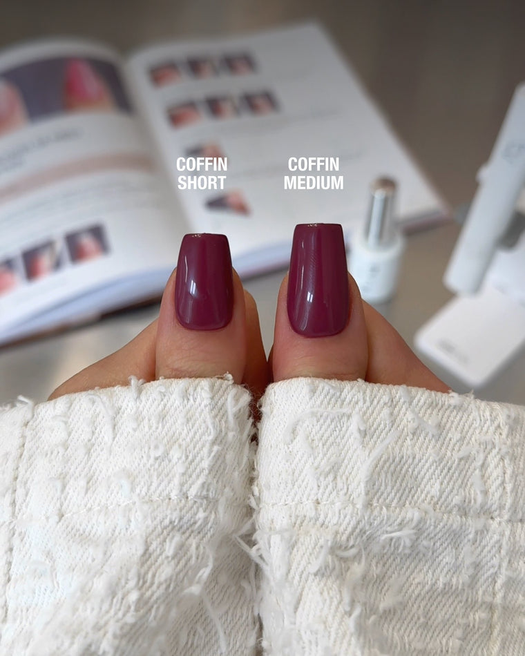 Gel Tips • Coffin Medium (360 pcs) • The Gel Collection