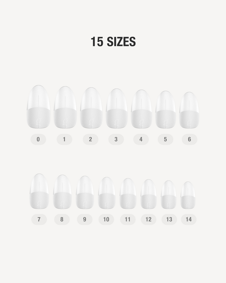 Gel Tips • Round Short (360 pcs) • The Gel Collection