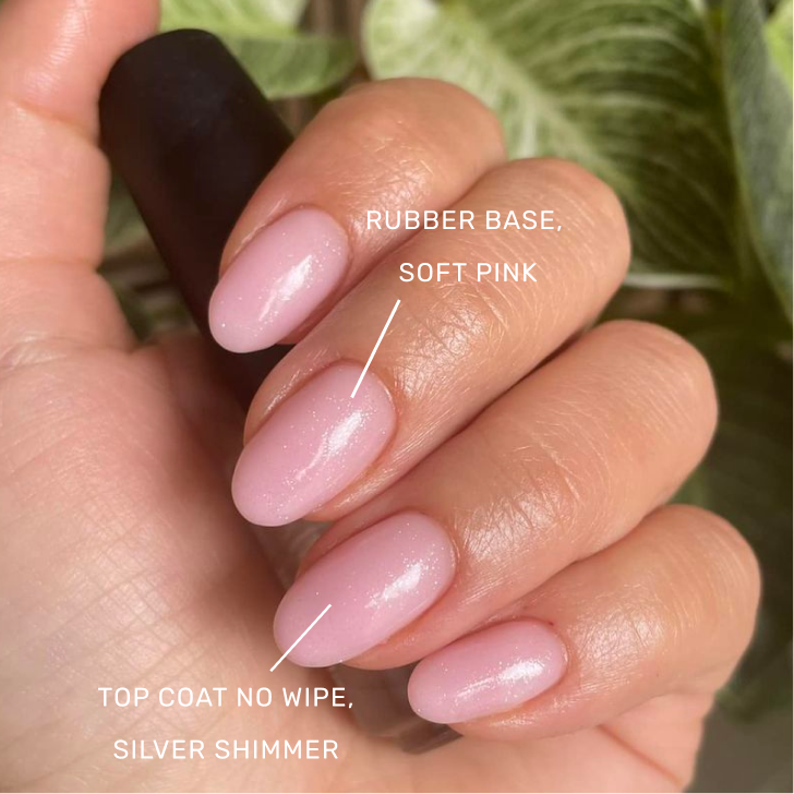 Top Coat No Wipe • Silver Shimmer • 21FREE