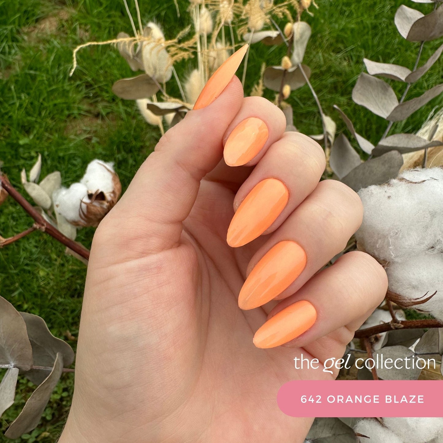 Gel Polish • 642 Orange Blaze (semi-transparent) • 21FREE