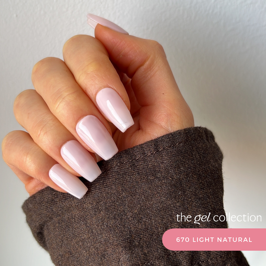 Gel Polish • 670 Light Natural (transparent) • 21FREE