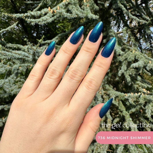 Gel Polish • 736 Midnight Shimmer (semi-transparent) • 21FREE