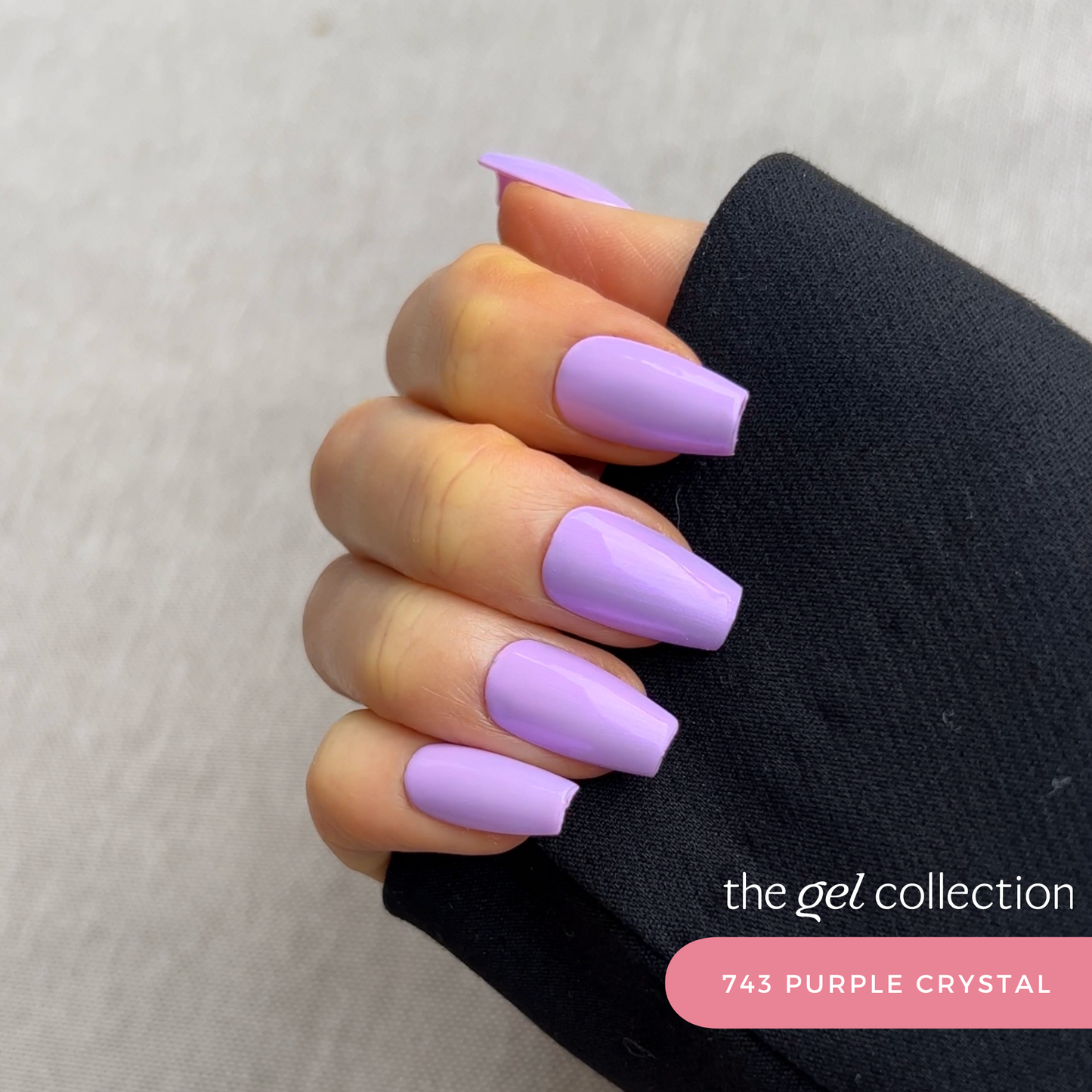 Gel Polish • 743 Purple Crystal (transparent) • 21FREE