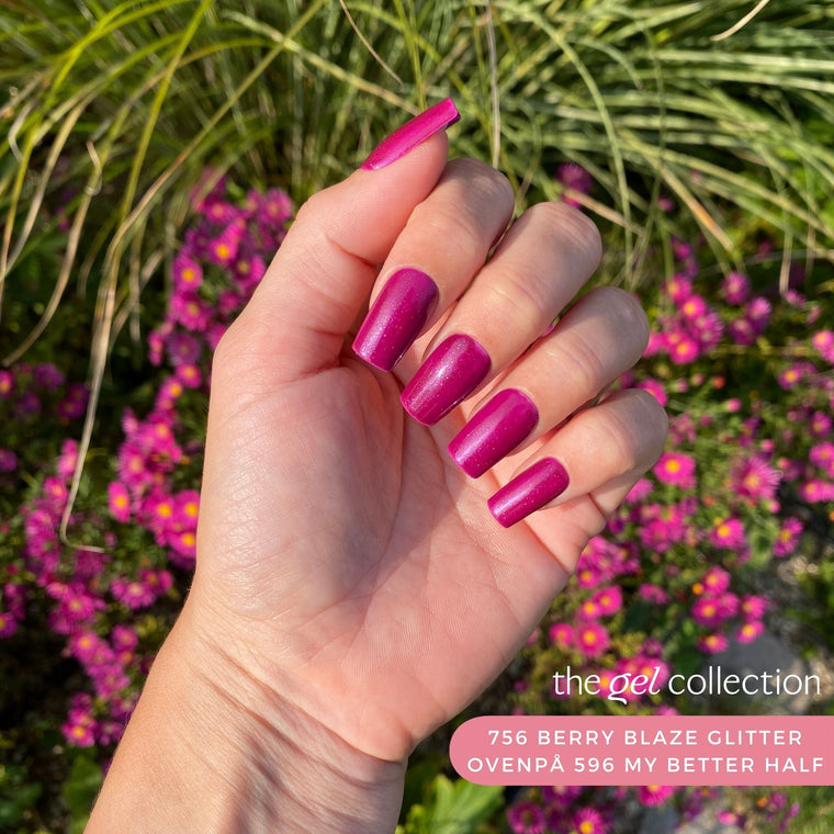 756 Berry Blaze Glitter (semi-transparent)