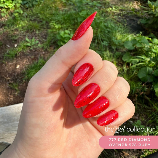 Gel Polish • 777 Red Diamond (semi-transparent) • 21FREE