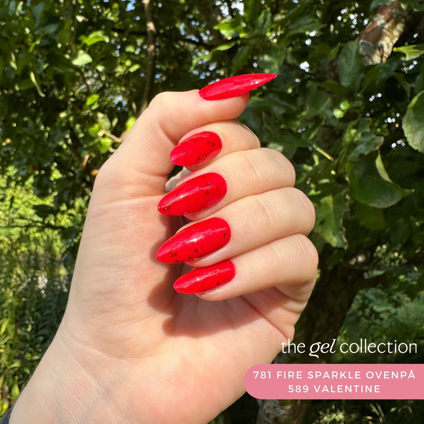 Gel Polish • 781 Fire Sparkle (semi-transparent) • 21FREE