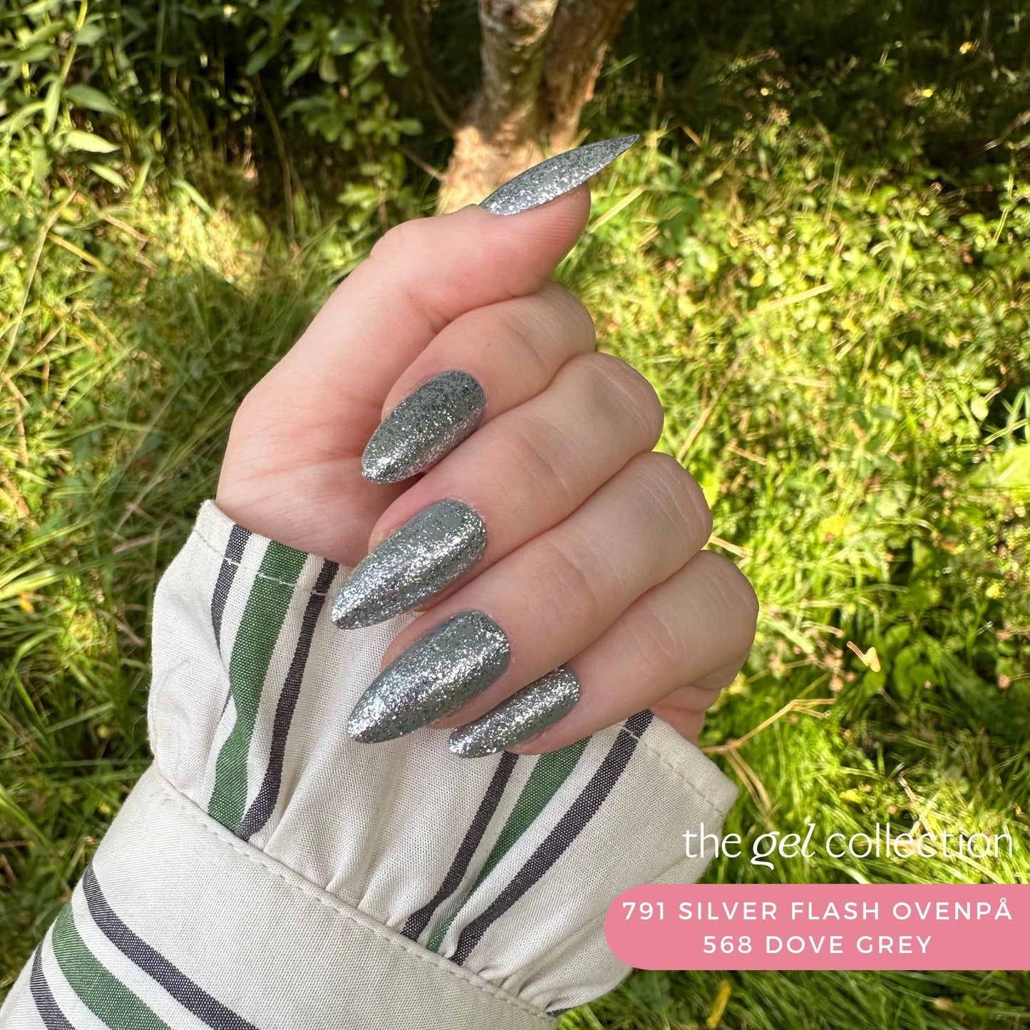 Gel Polish • 791 Silver Flash (semi-transparent) • 21FREE