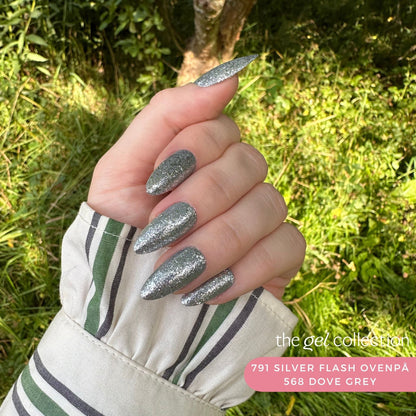 Gel Polish • 791 Silver Flash (semi-transparent) • 21FREE