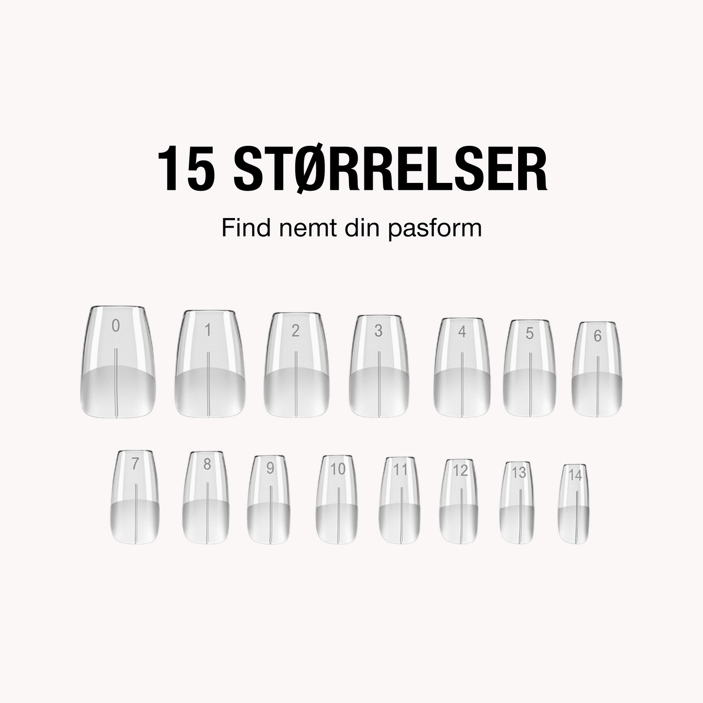 Gel Tips • Almond Short (360 pcs) • The Gel Collection