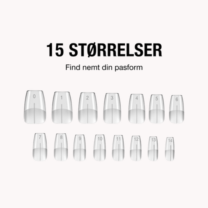 Gel Tips • Almond Short (360 pcs) • The Gel Collection