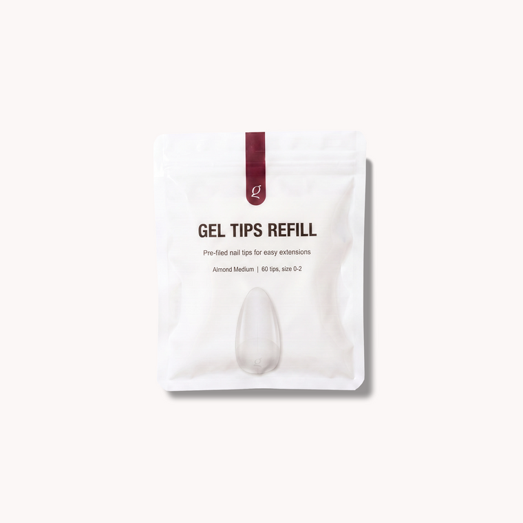 Gel Tips • Almond Medium • Refill Bags (60 pcs) • The Gel Collection