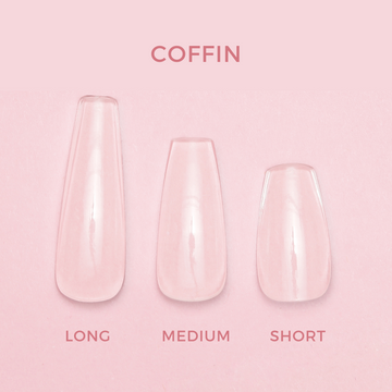 Soft Gel Press On Tipper • Coffin Short (600 pcs)