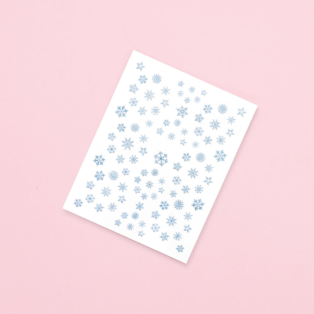 Nail Art Stickers • Blue Snowflakes • The Gel Collection™