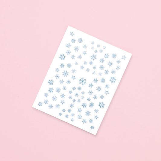 Nail Art Stickers • Blue Snowflakes • The Gel Collection™