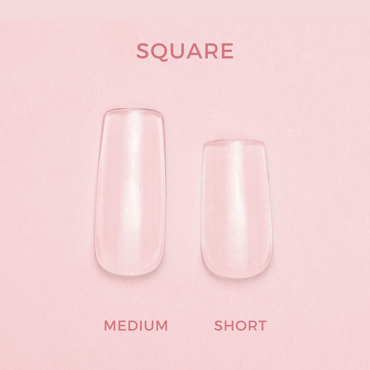 Soft Gel Press On Tipper • Square Medium (600 pcs)