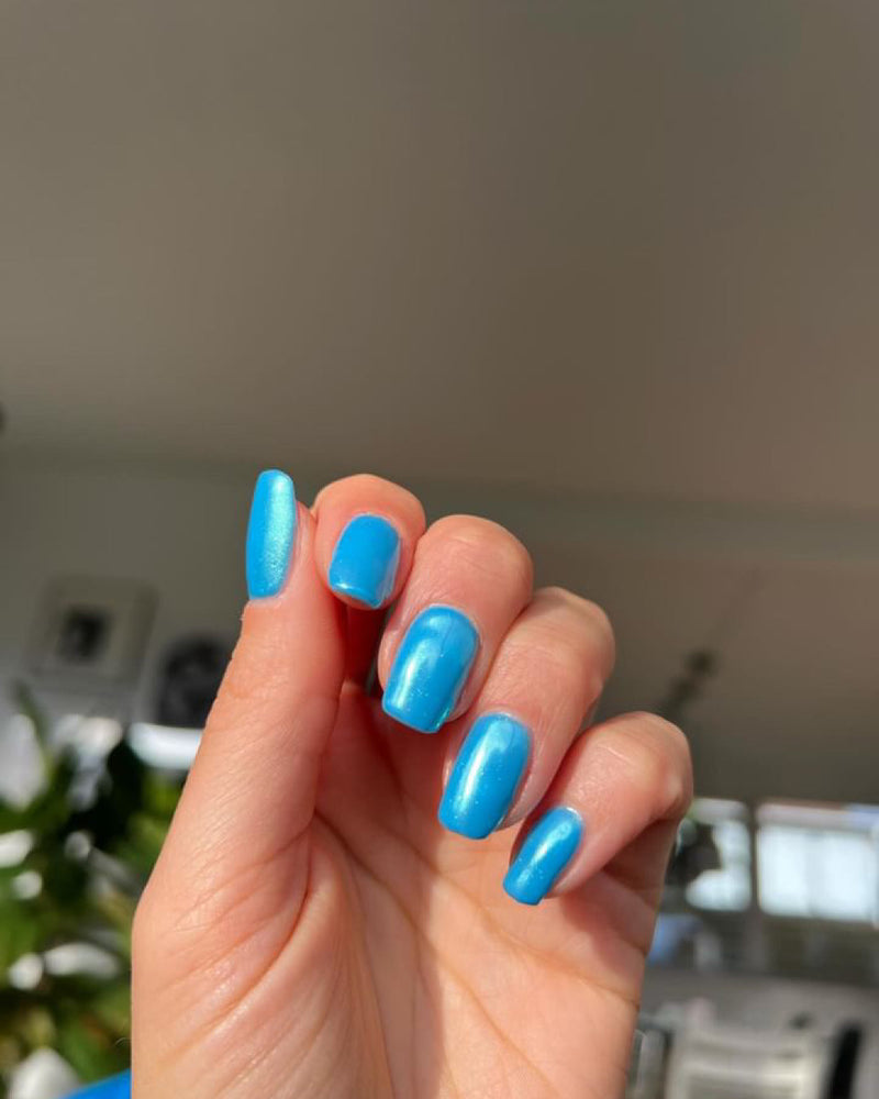 682 Sapphire Seas + Pearl powder,  silver