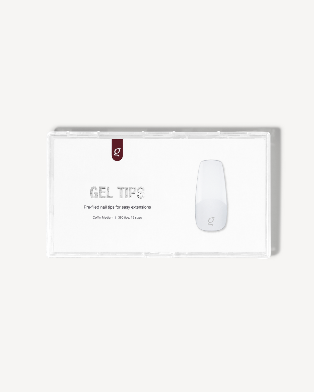 Gel Tips Coffin Medium – box
