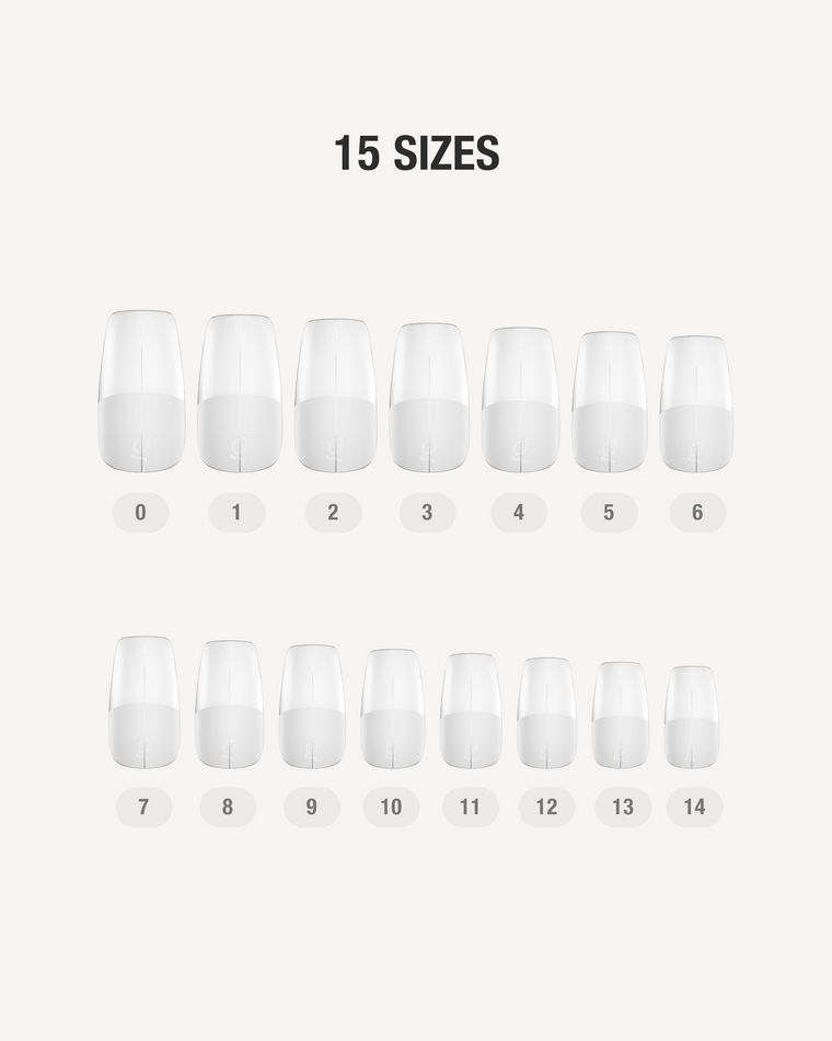Gel Tips • Coffin Short (360 pcs) • The Gel Collection