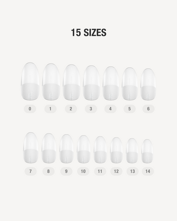 Gel Tips Round Medium – 15 sizes
