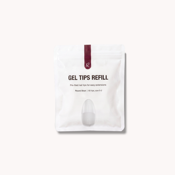 Gel Tips • Round Short • Refill Bags (60 pcs) • The Gel Collection