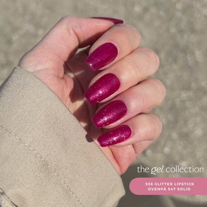 Gel Polish • 536 Glitter Lipstick (transparent) • 21FREE