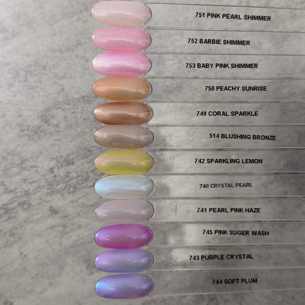 Gel Polish • 753 Baby Pink Shimmer (transparent) • 21FREE