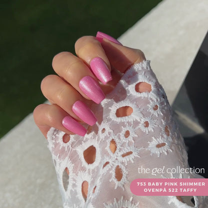 Gel Polish • 753 Baby Pink Shimmer (transparent) • 21FREE