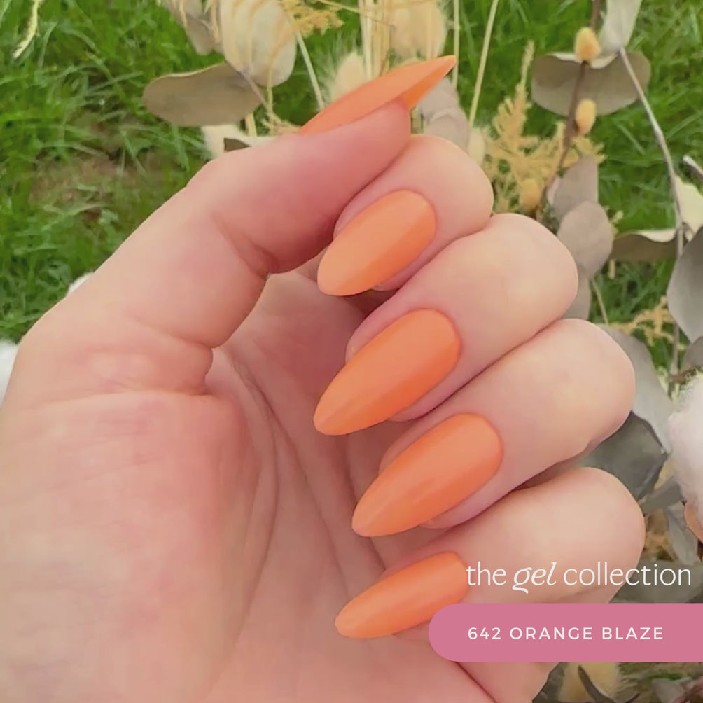 Gel Polish • 642 Orange Blaze (semi-transparent) • 21FREE