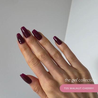 Gel Polish • 725 Walnut Cherry (semi-transparent) • 21FREE