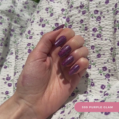 Gel Polish • 599 Purple Glam (semi-transparent) • 21FREE