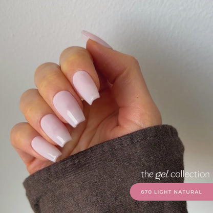 Gel Polish • 670 Light Natural (transparent) • 21FREE