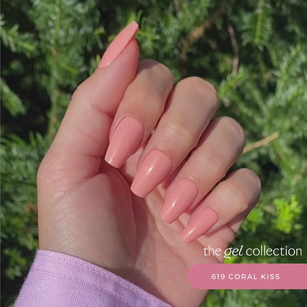 Gel Polish • 619 Coral Kiss • 21FREE